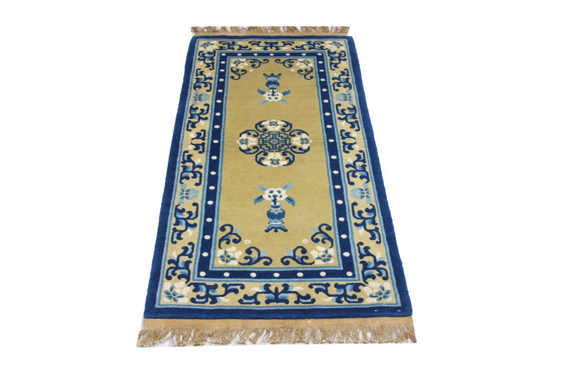 Tappeto cinese - 152 x 76 cm - blu