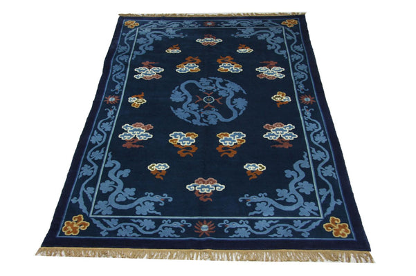 Tappeto cinese - 274 x 183 cm - blu