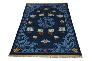 Tappeto cinese - 274 x 183 cm - blu