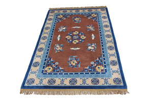Tappeto cinese - 274 x 183 cm - marrone