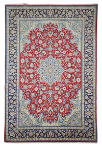 Tappeto Persero - Isfahan - Premio - 303 x 203 cm - rosso