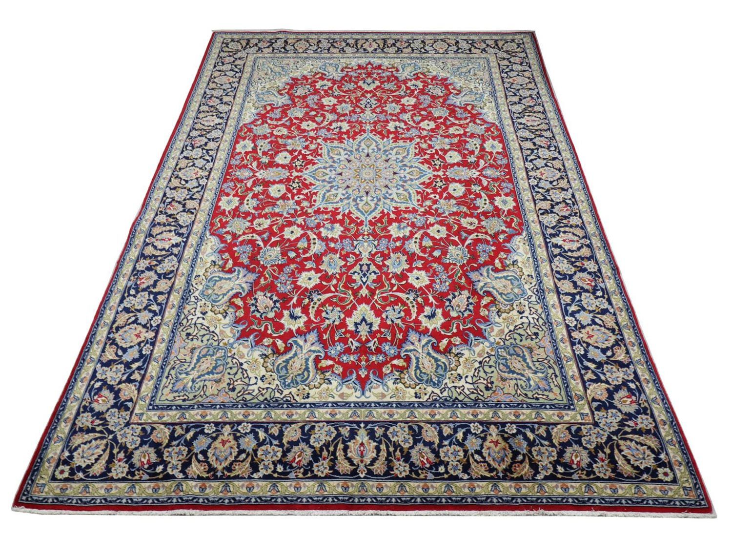 Tappeto Persero - Isfahan - Premio - 303 x 203 cm - rosso
