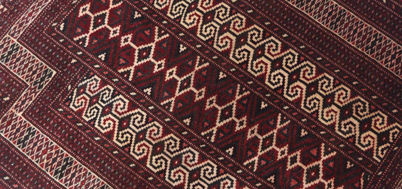 Tappeto afgano - Bukhara - 120 x 90 cm - rosso scuro