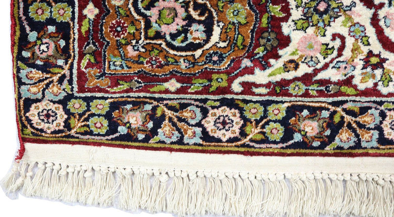 Tappeto di seta - Seta del Kashmir - 152 x 98 cm - nero