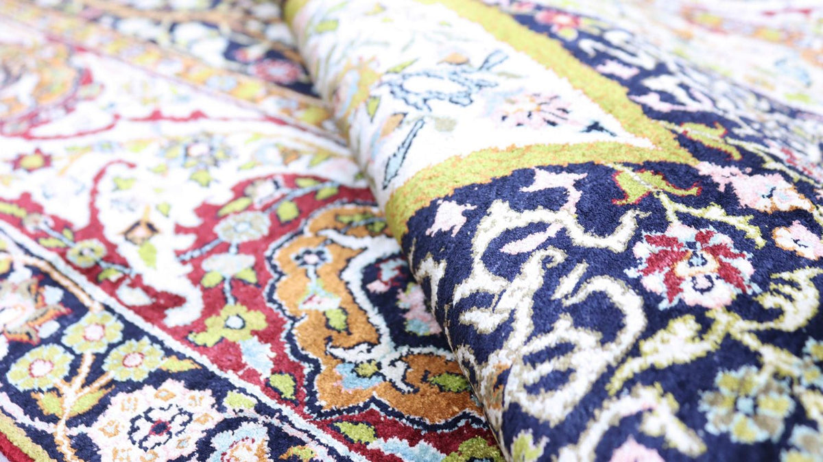 Seta del Kashmir Tappeto 98x152cm - Tappeto orientale