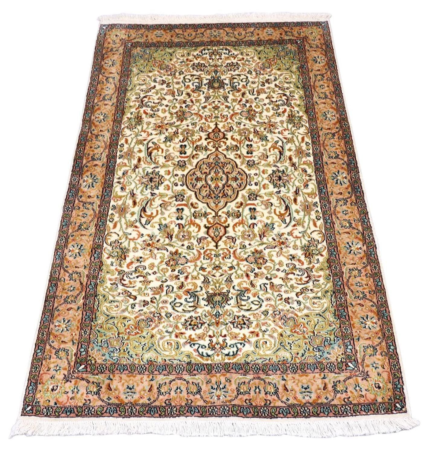 Tappeto di seta - Seta del Kashmir - 155 x 99 cm - beige