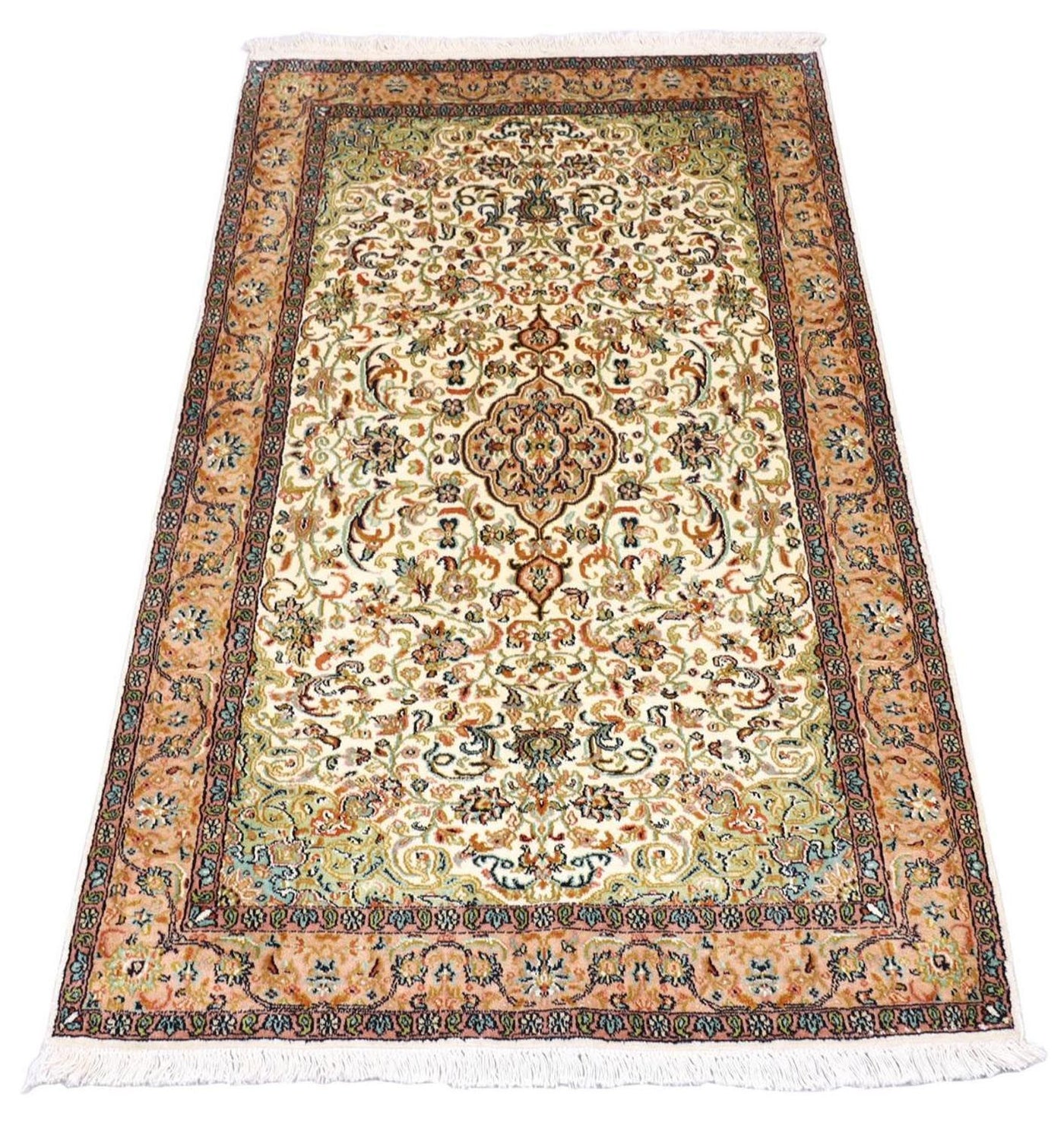 Seta del Kashmir Tappeto 155x99cm - Tappeto orientale