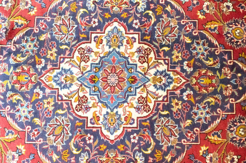 Tappeto Persero - Keshan - 401 x 304 cm - rosso