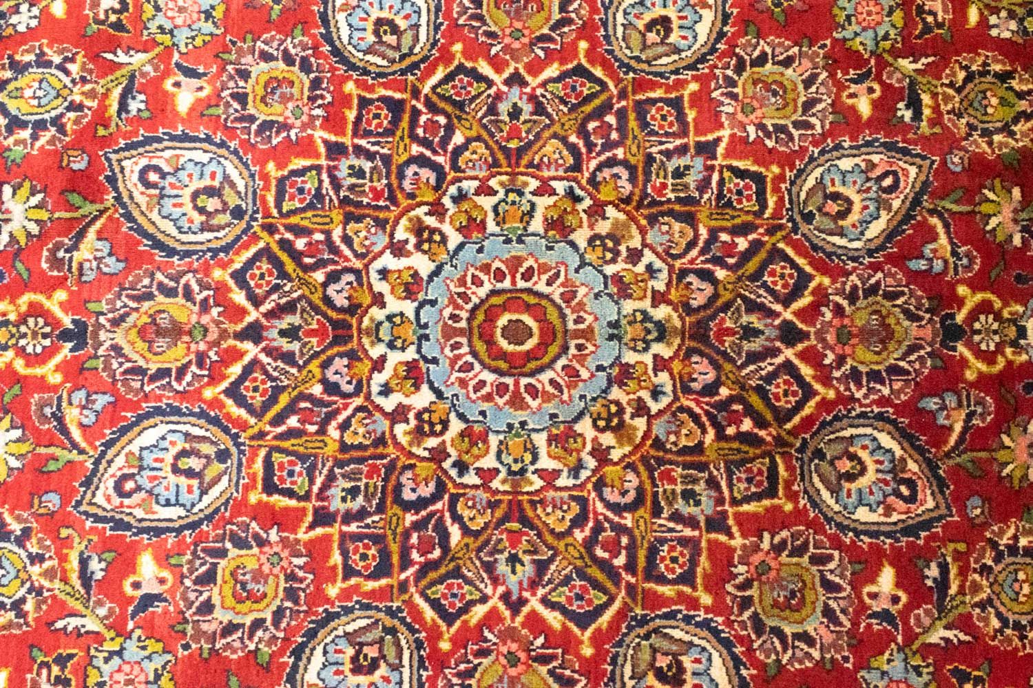Tappeto Persero - Keshan - 407 x 292 cm - rosso