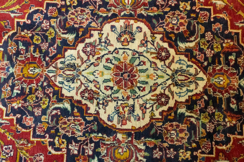 Tappeto Persero - Keshan - 415 x 291 cm - blu