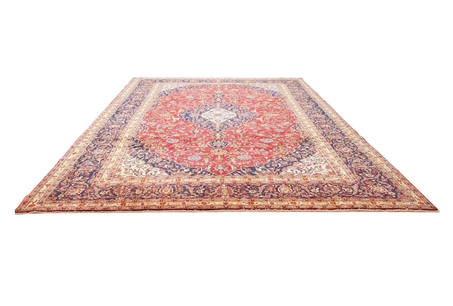 Tappeto Persero - Keshan - 415 x 291 cm - blu