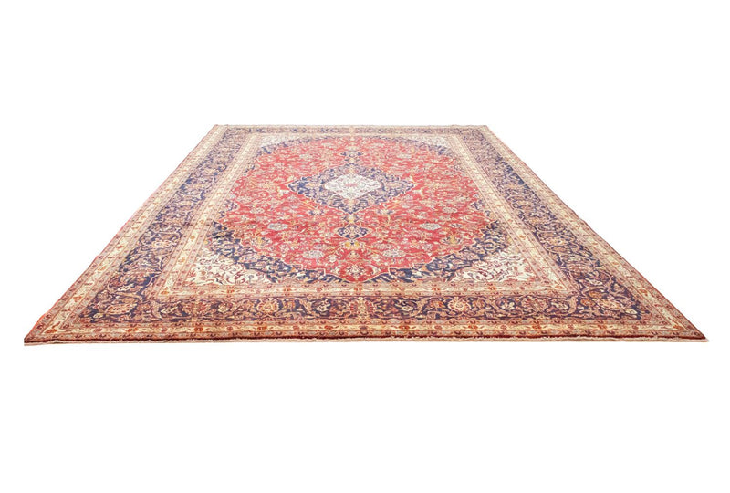 Tappeto Persero - Keshan - 415 x 291 cm - blu