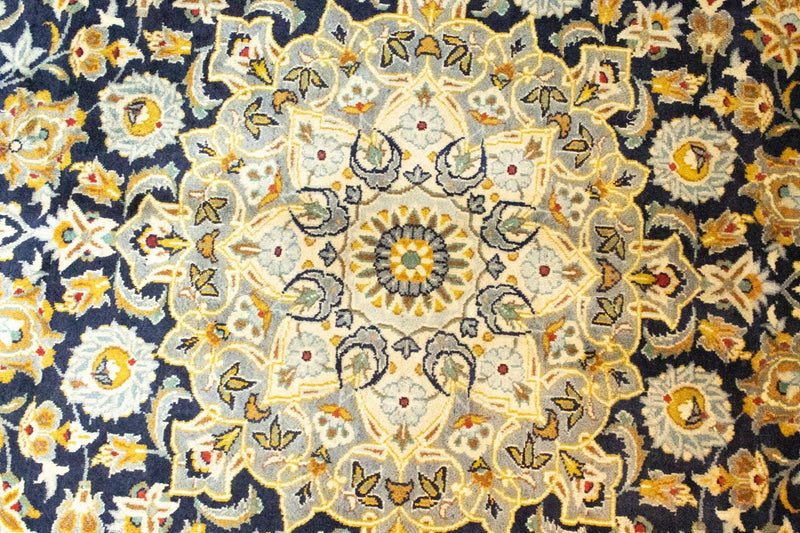 Tappeto Persero - Keshan - 412 x 307 cm - blu