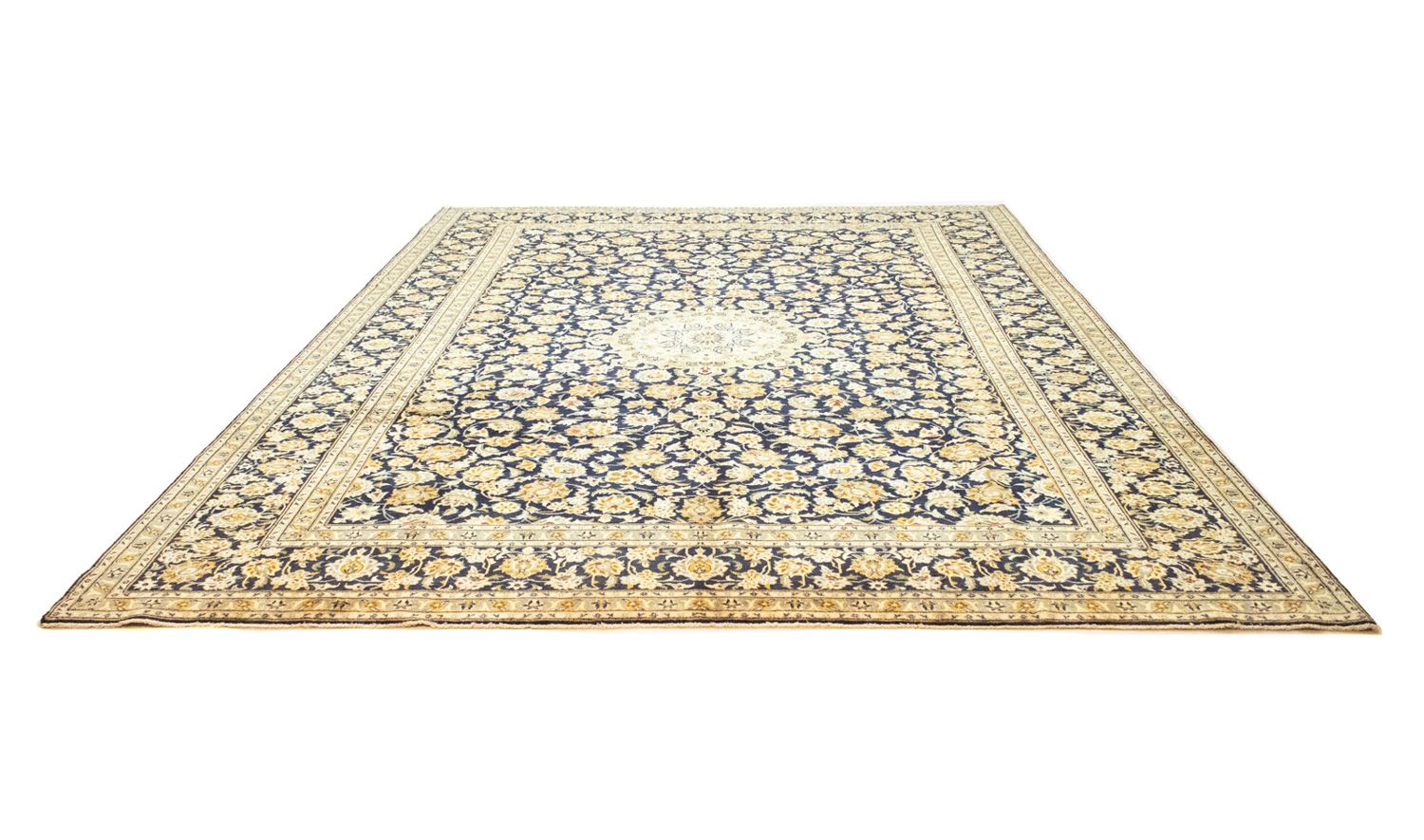Tappeto Persero - Keshan - 412 x 307 cm - blu