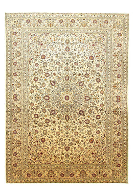 Tappeto Persero - Keshan - 398 x 295 cm - marrone