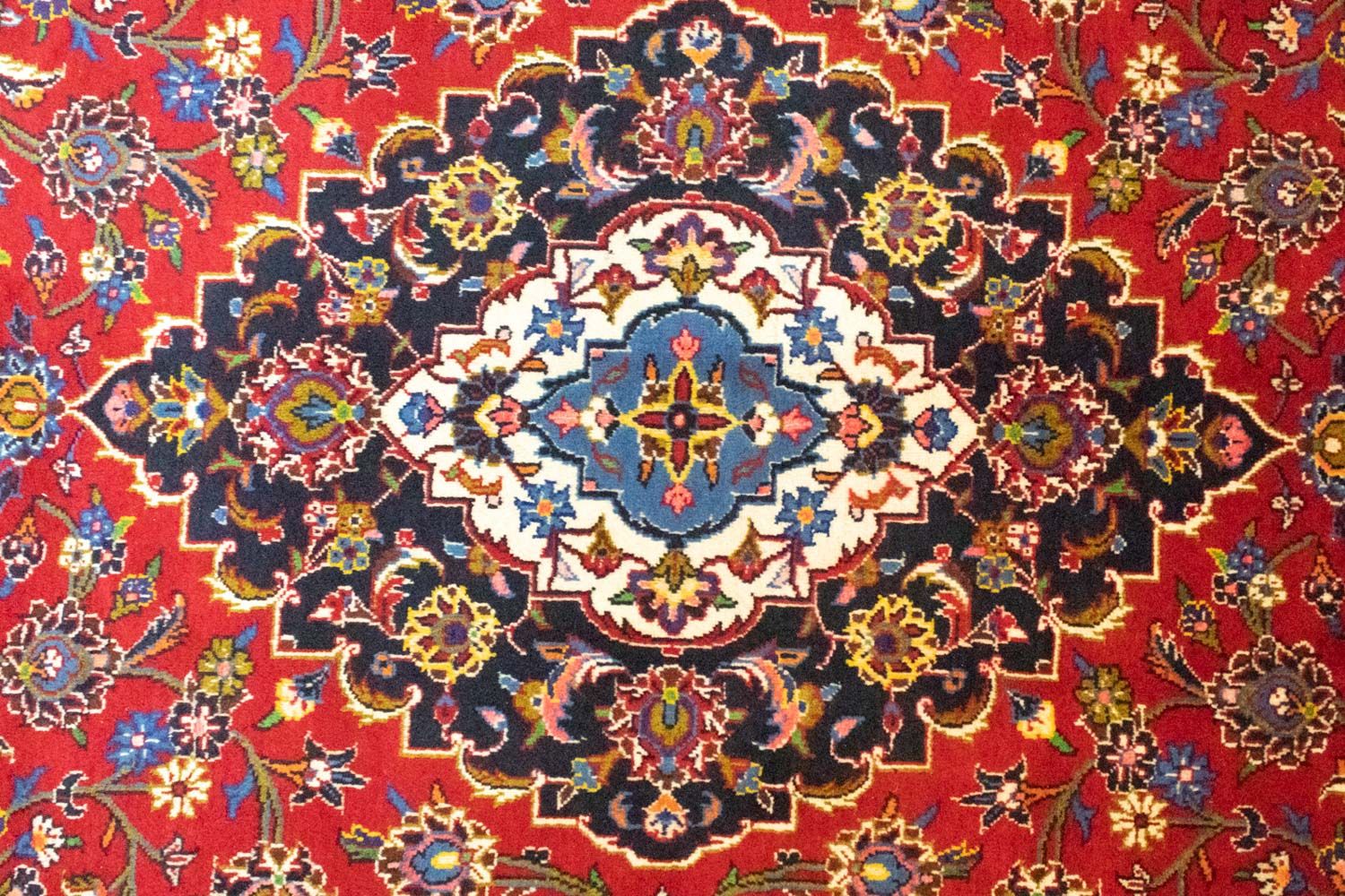 Tappeto Persero - Keshan - 344 x 246 cm - rosso