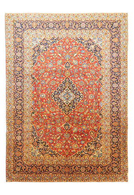Tappeto Persero - Keshan - 382 x 270 cm - arancione