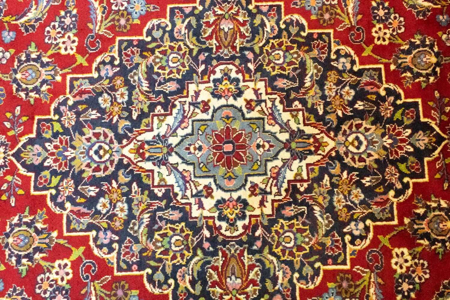 Tappeto Persero - Keshan - 390 x 297 cm - rosso