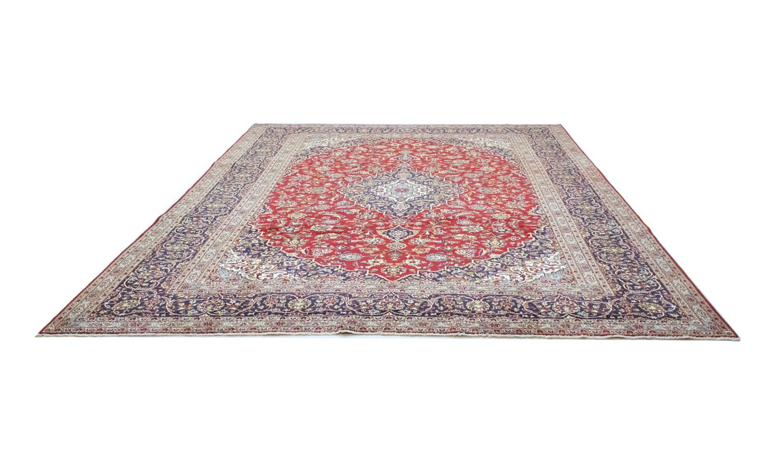 Tappeto Persero - Keshan - 390 x 297 cm - rosso