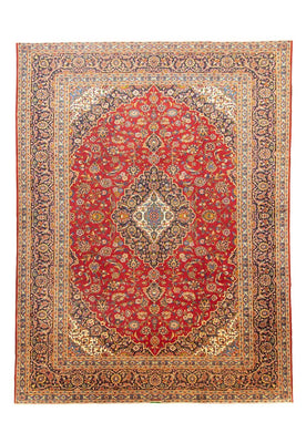 Tappeto Persero - Keshan - 391 x 294 cm - rosso