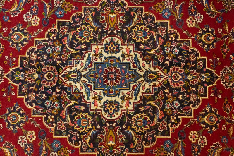 Tappeto Persero - Keshan - 391 x 294 cm - rosso