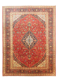 Tappeto Persero - Keshan - 398 x 298 cm - rosso