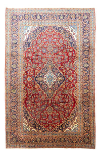 Tappeto Persero - Keshan - 383 x 246 cm - rosso