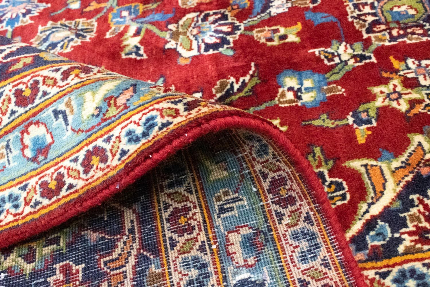 Tappeto Persero - Keshan - 383 x 246 cm - rosso