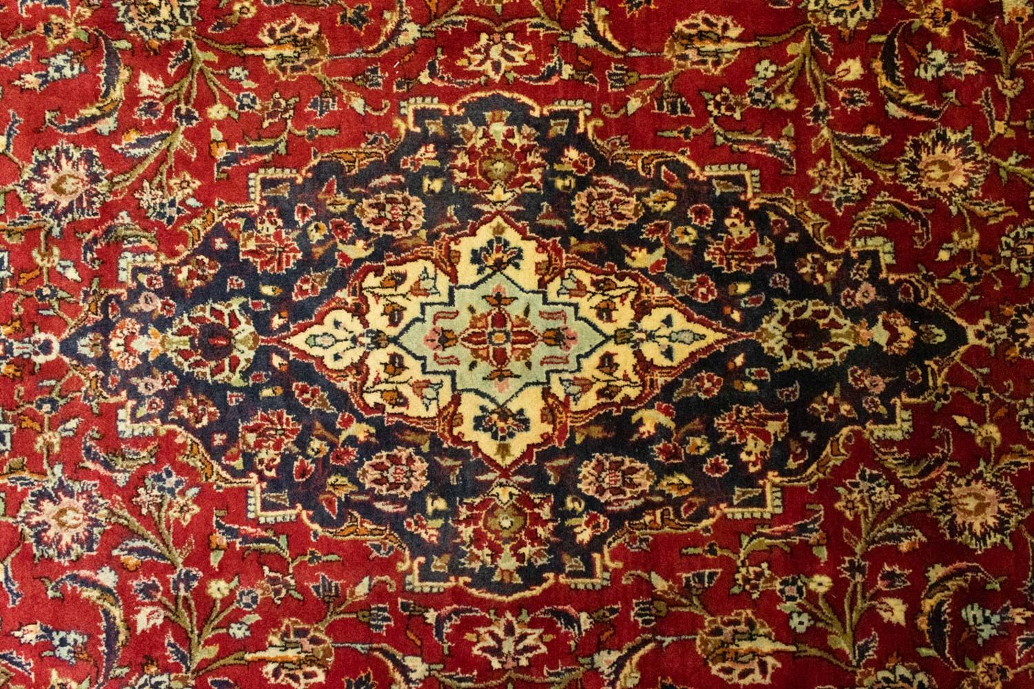 Tappeto Persero - Keshan - 346 x 207 cm - rosso