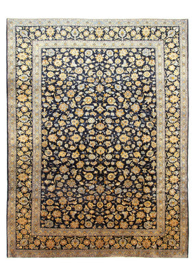 Tappeto Persero - Keshan - 410 x 311 cm - blu