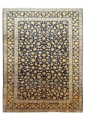 Tappeto Persero - Keshan - 410 x 311 cm - blu