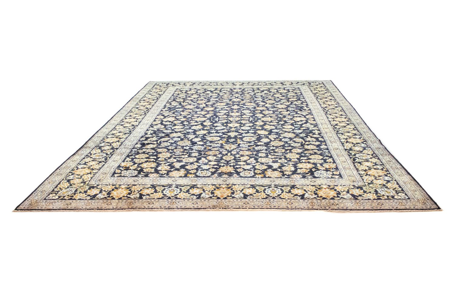 Tappeto Persero - Keshan - 410 x 311 cm - blu