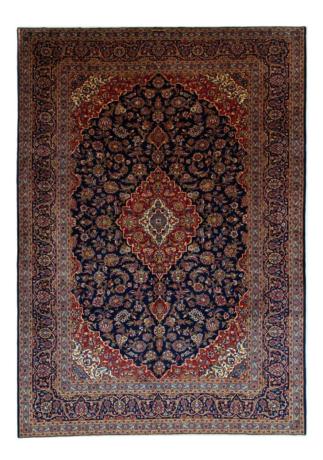 Tappeto Persero - Keshan - 419 x 298 cm - blu