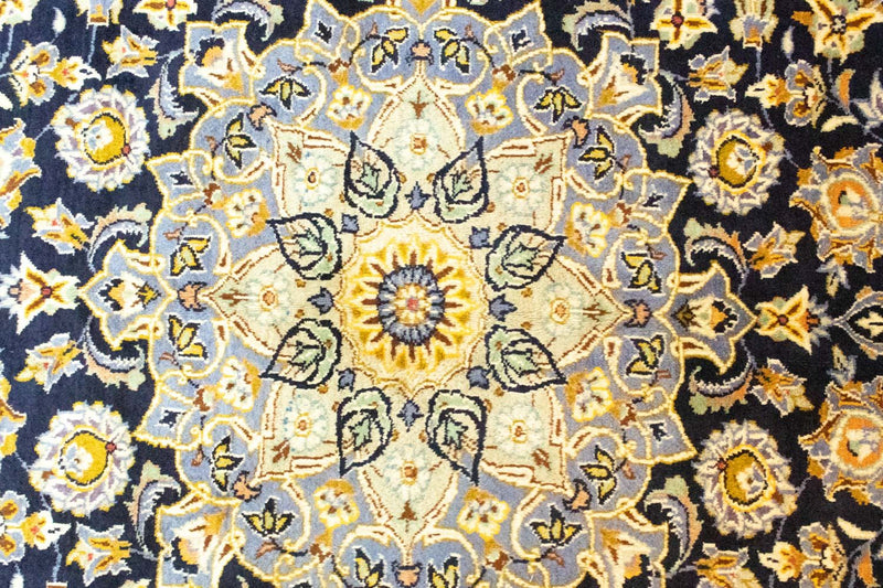 Tappeto Persero - Keshan - 431 x 308 cm - blu