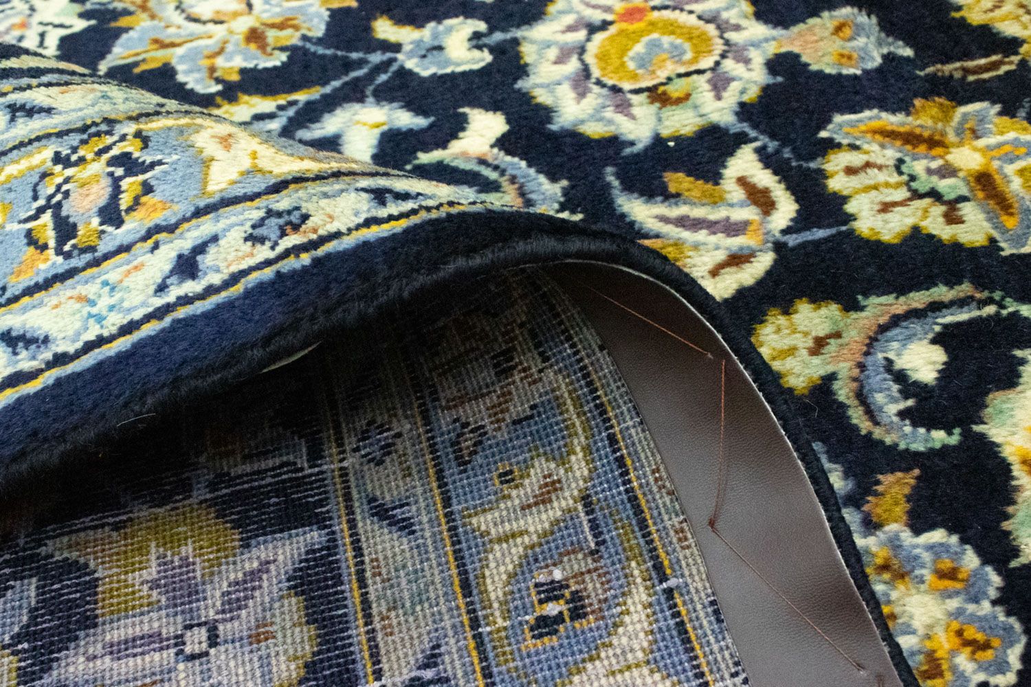 Tappeto Persero - Keshan - 431 x 308 cm - blu