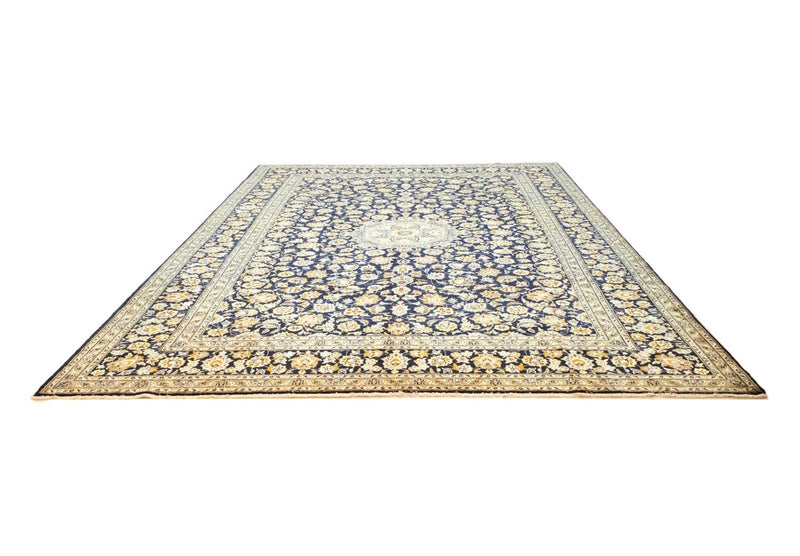 Tappeto Persero - Keshan - 431 x 308 cm - blu