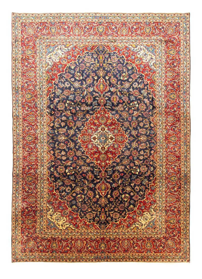 Tappeto Persero - Keshan - 405 x 294 cm - blu