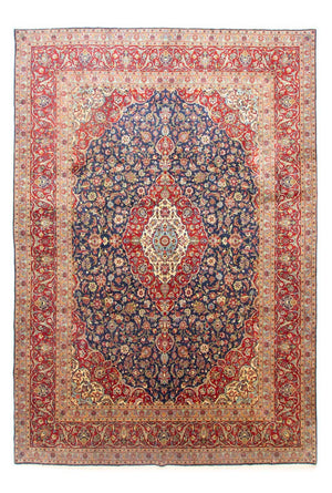 Tappeto Persero - Keshan - 433 x 300 cm - blu