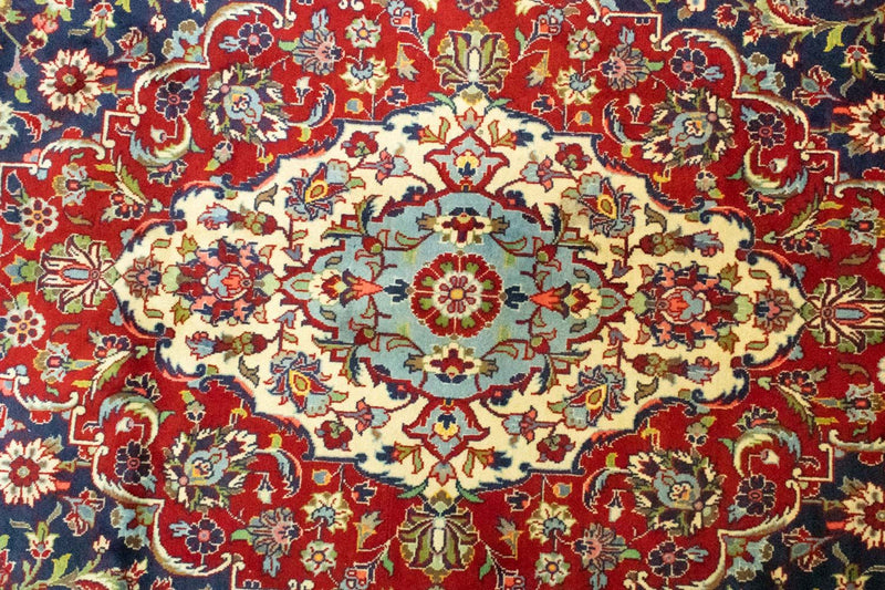 Tappeto Persero - Keshan - 433 x 300 cm - blu