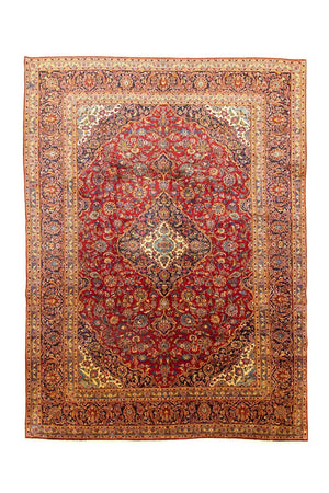Tappeto Persero - Keshan - 401 x 294 cm - rosso