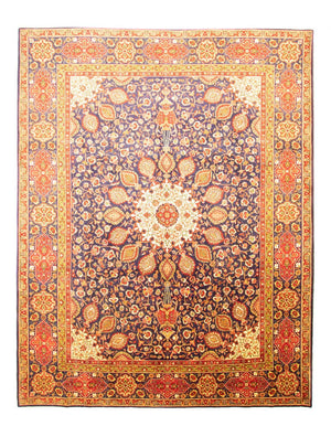Tappeto Persero - Tabriz - 392 x 305 cm - blu