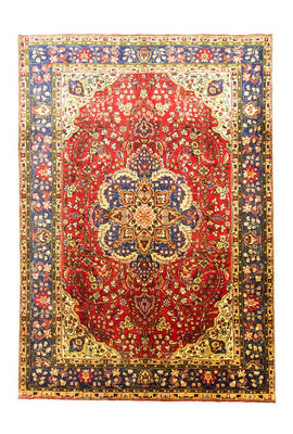 Tappeto Persero - Tabriz - 302 x 212 cm - rosso