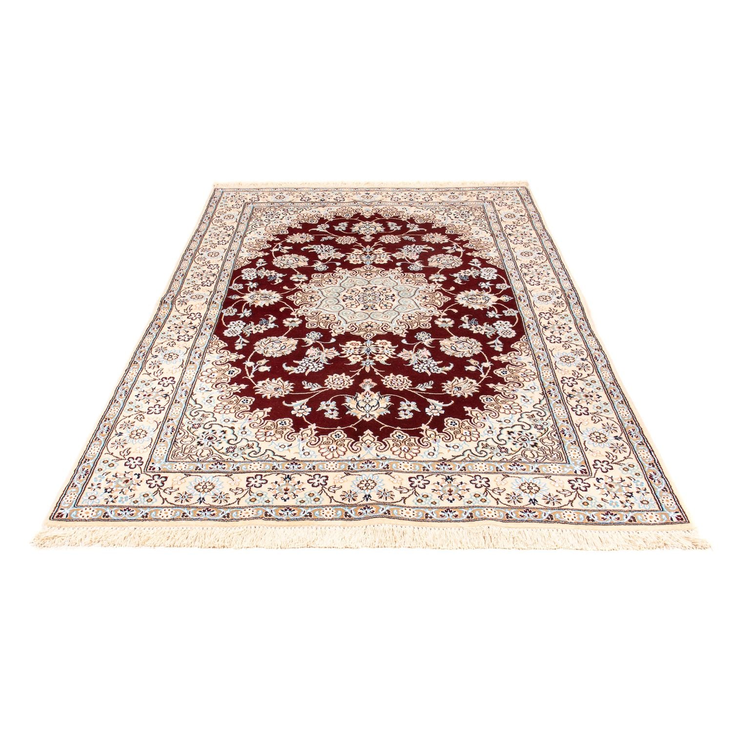 Tappeto Persero - Nain - Reale - 241 x 153 cm - rosso scuro
