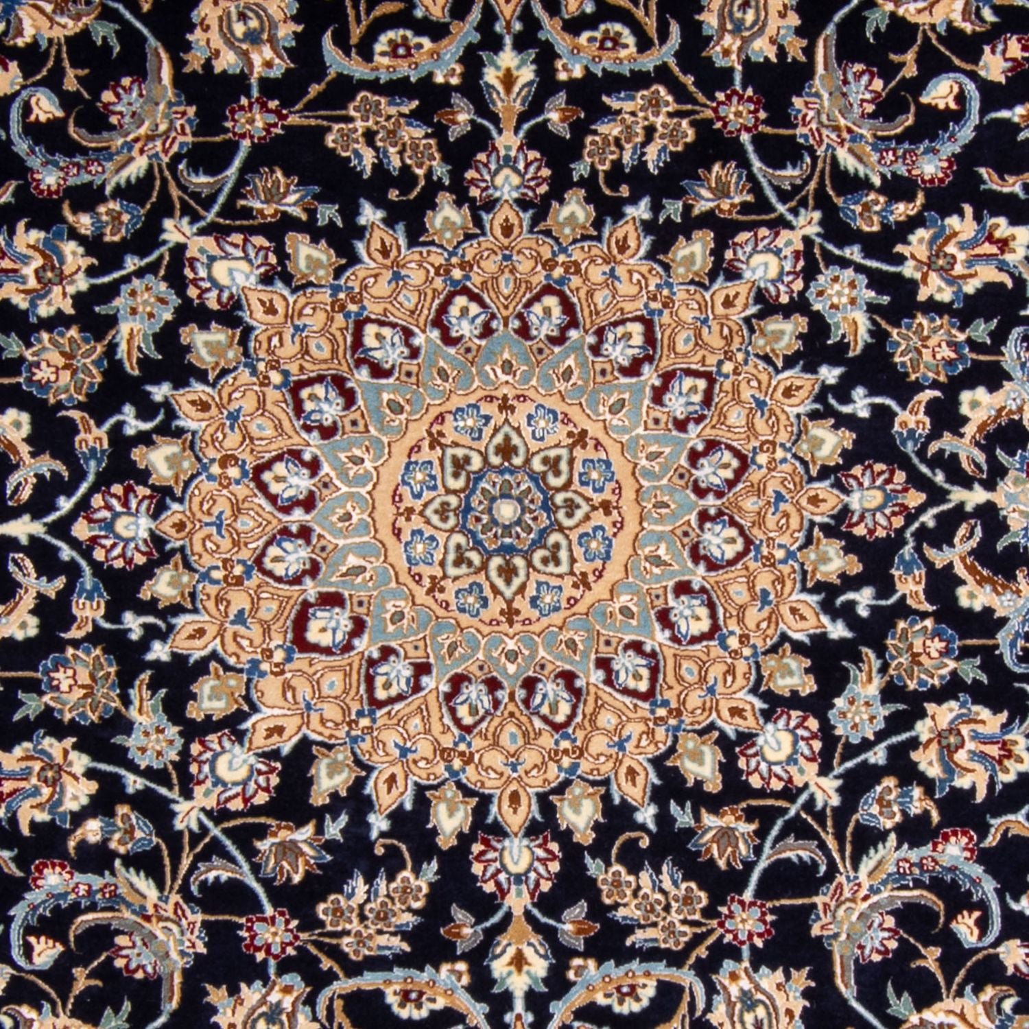 Tappeto Persero - Nain - Premio - 205 x 128 cm - blu scuro