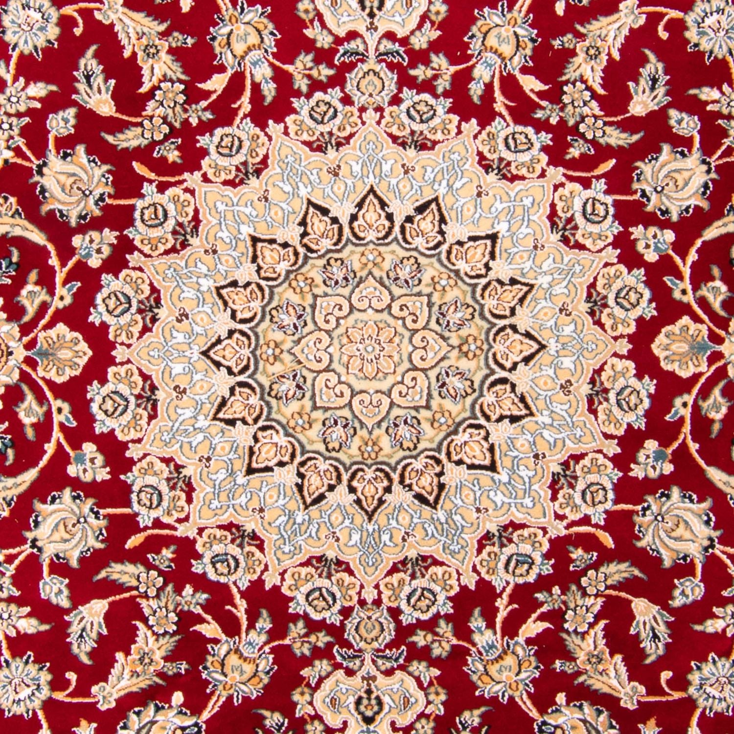 Tappeto Persero - Nain - Reale - 306 x 197 cm - rosso scuro