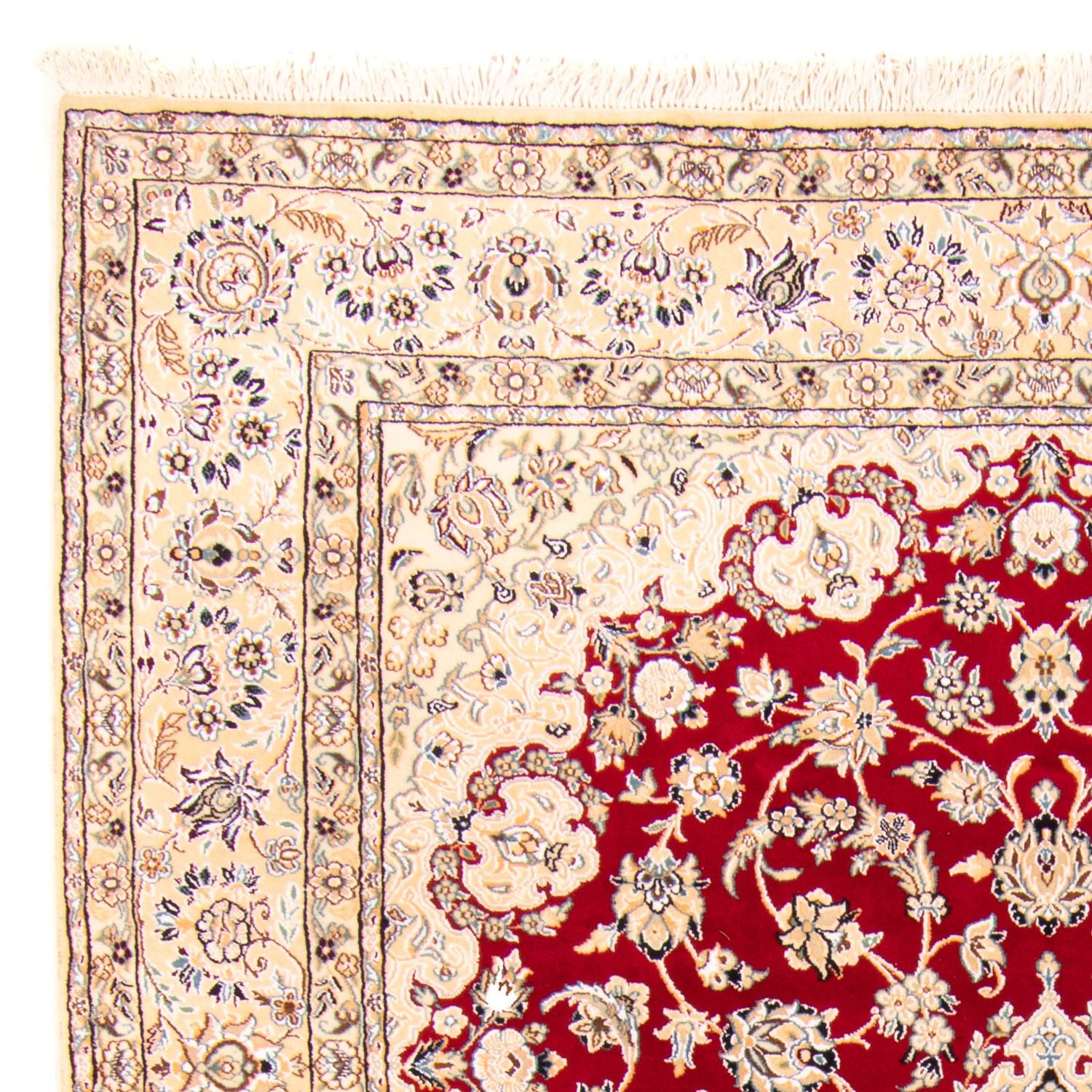 Tappeto Persero - Nain - Reale - 306 x 197 cm - rosso scuro