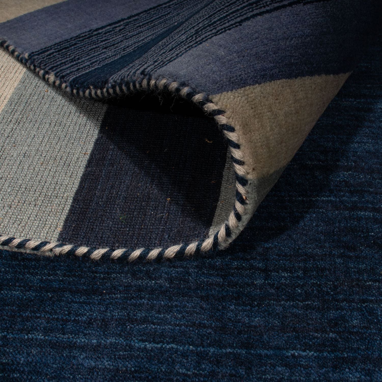Tappeto Gabbeh - Softy - 296 x 206 cm - blu scuro