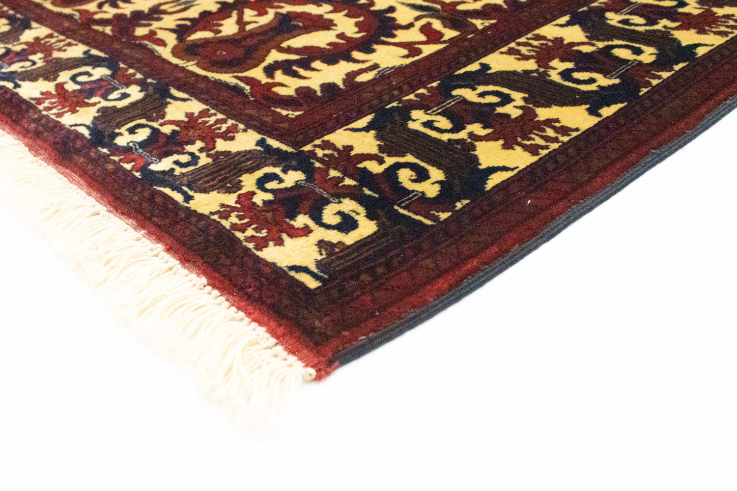 Tappeto afgano - 198 x 150 cm - rosso scuro