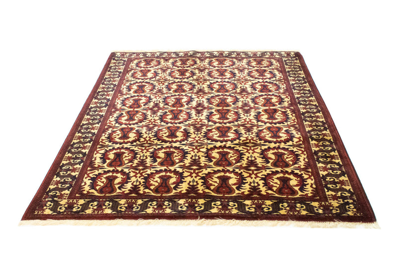 Tappeto afgano - 198 x 150 cm - rosso scuro