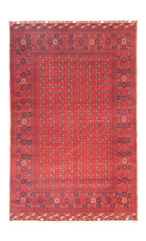 Tappeto afgano - Bukhara - 301 x 195 cm - rosso scuro